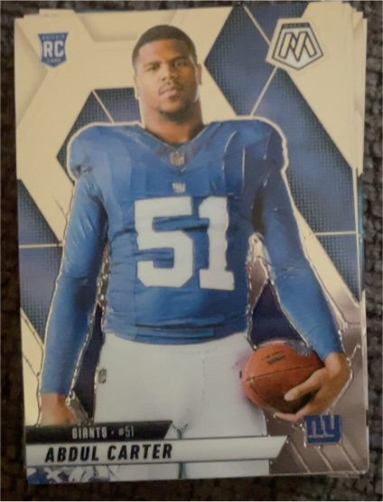 2025 Panini Mosaic #282 Abdul Carter Rookie Photo Variation — front