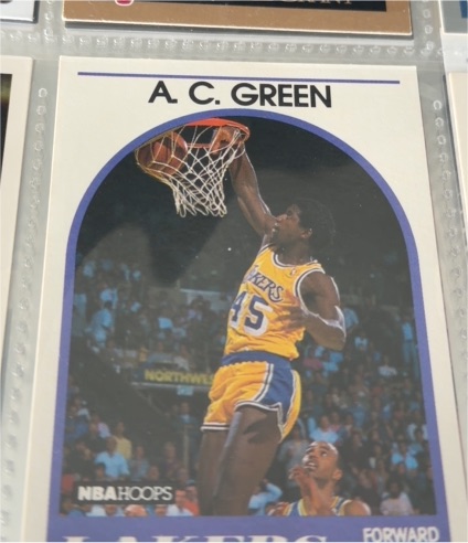 1989-90 Hoops #124 A.C. Green — front