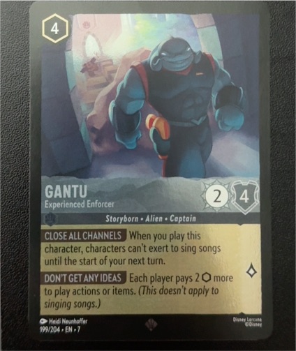 2023 Disney Lorcana Archazia's Island #199 Gantu Experienced Enforcer — front