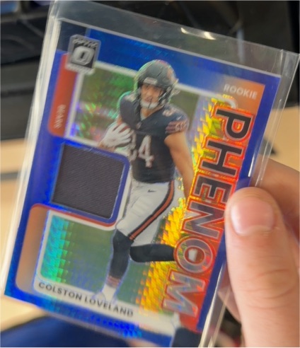 2025 Donruss Optic #RPBH-CLD Colston Loveland Rookie Phenoms Blue Hyper Prizm Patch — front