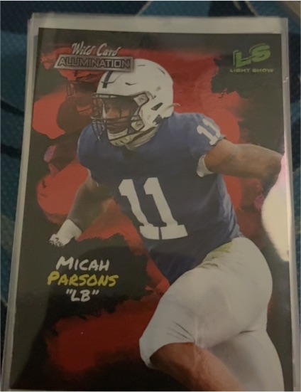 2021 Wild Card Alumination Light Show #LS13 Micah Parsons — front