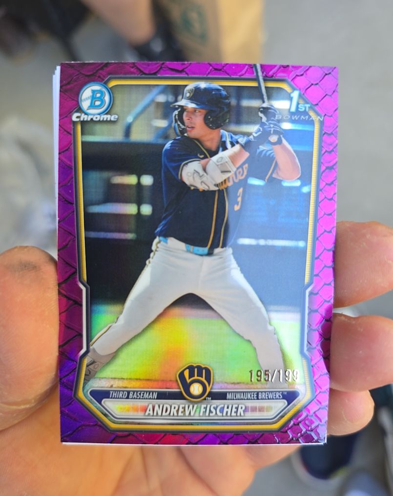 2026 Bowman Chrome #BCP-149 Andrew Fischer — front