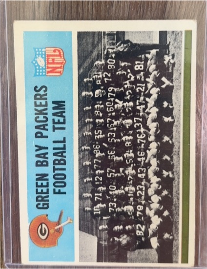 1966 Philadelphia #79 Green Bay Packers Football Team Card — front