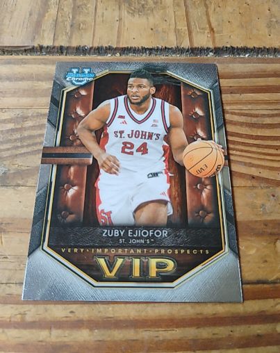 2025-26 Bowman Chrome U #VIP-24 Zuby Ejiofor VIP St. John's — front