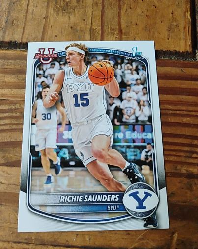 2025-26 Bowman Basketball #BPP-66 Richie Saunders — front
