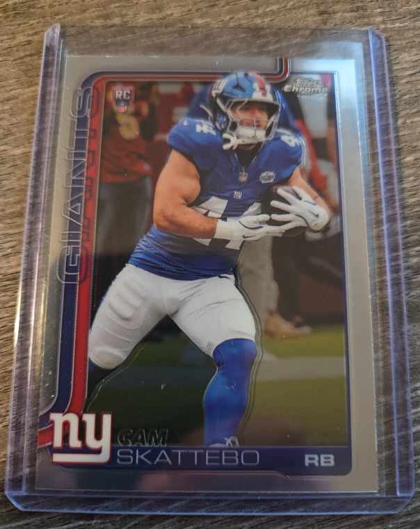2025 Topps Chrome #331 Cam Skattebo — front