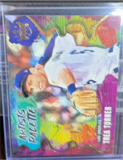 2022 Panini Diamond Kings #AP-13 Trea Turner Artist's Palette — front