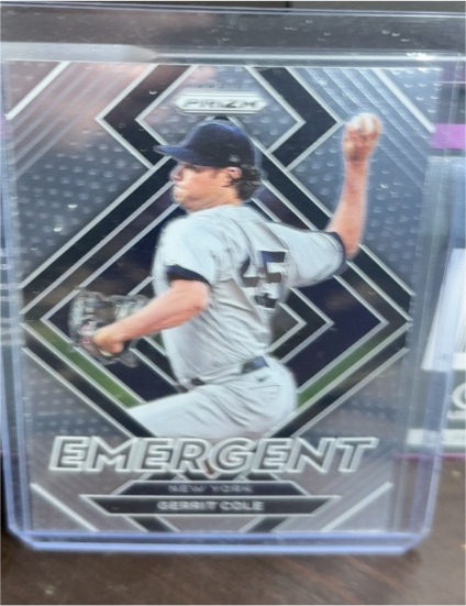 2022 Panini Prizm Baseball Emergent #E-5 Gerrit Cole — front
