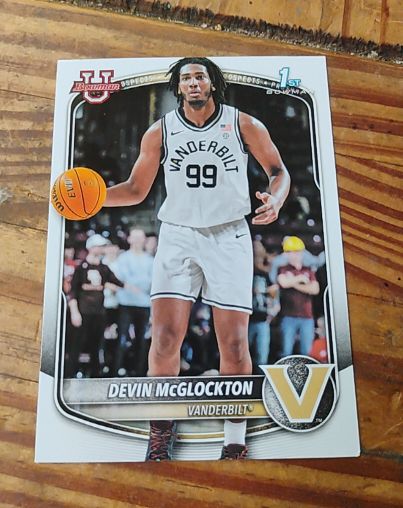 2025-26 Bowman Basketball #BPP-56 Devin McGlockton — front