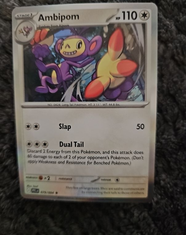 2025 Pokémon TCG Phantasmal Flames #079 Ambipom — front
