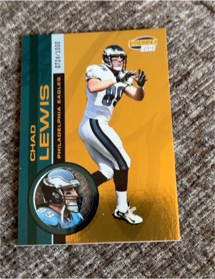 2001 Pacific Invincible #183 Chad Lewis — front