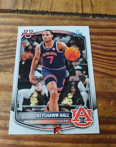 2025-26 Bowman Basketball Prospects #BPP-60 Keyshawn Hall — front
