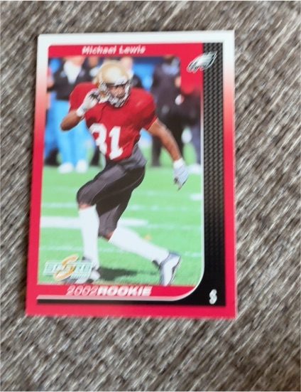 2002 Score #303 Michael Lewis Rookie — front