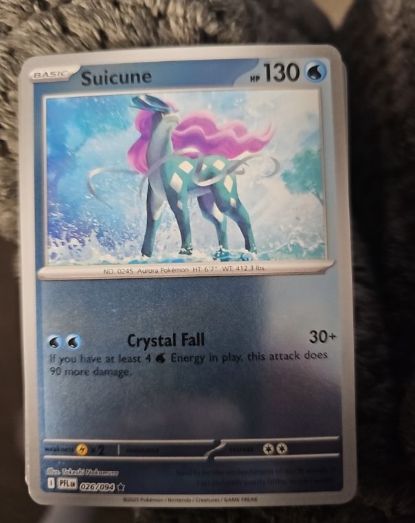 2025 Pokémon TCG #026 Suicune — front