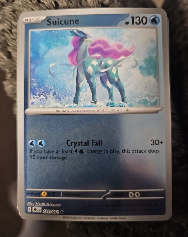 2023 Pokémon Phantasmal Flames #026 Suicune — front