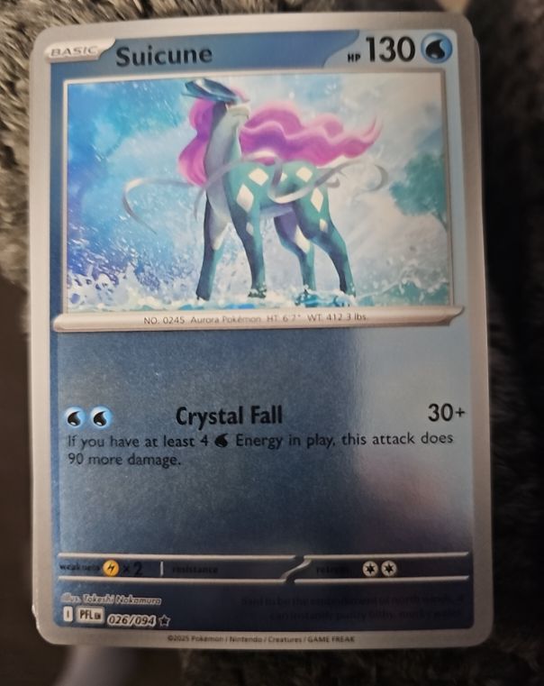 2023 Pokémon PEFL 026 Suicune — front