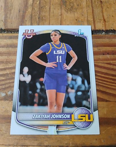2025-26 Bowman Basketball Prospects Chrome #BCP-73 ZaKiyah Johnson — front