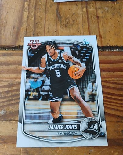 2025-26 Topps Bowman Basketball Prospects #BPP-59 Jamier Jones Providence Friars — front