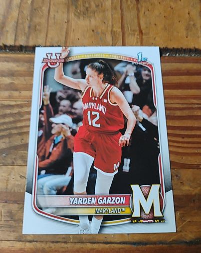 2025-26 Bowman Basketball Prospects 1st Bowman #BPP-68 Yarden Garzon — front