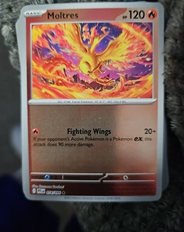 2023 Pokémon 014/094 Moltres Me02 Phantasmal Flames — front