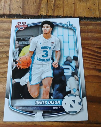 2025-26 Bowman Basketball #BPP-37 Derek Dixon — front