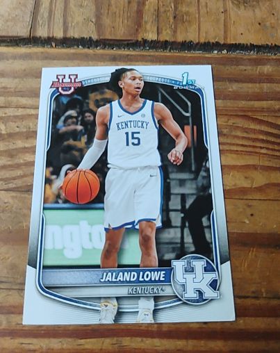 2025-26 Bowman Basketball Prospects 1st Bowman #BPP-23 Jaland Lowe — front