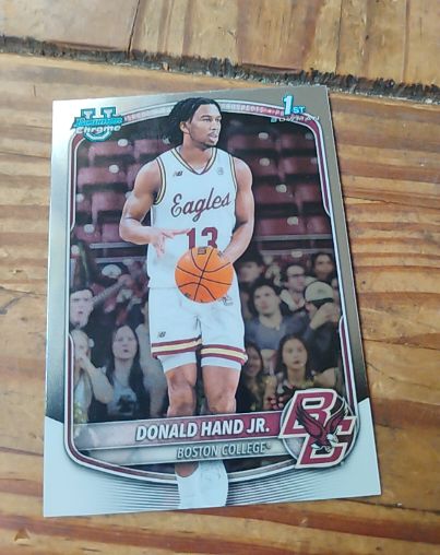 2025-26 Bowman Chrome #BCP-57 Donald Hand Jr. — front