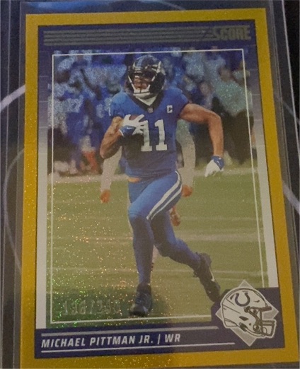2024 Panini Score #121 Michael Pittman Jr. — front