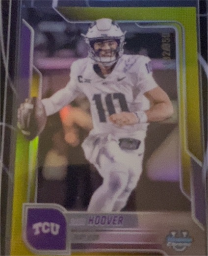 2025 Bowman University Chrome #144 Josh Hoover — front