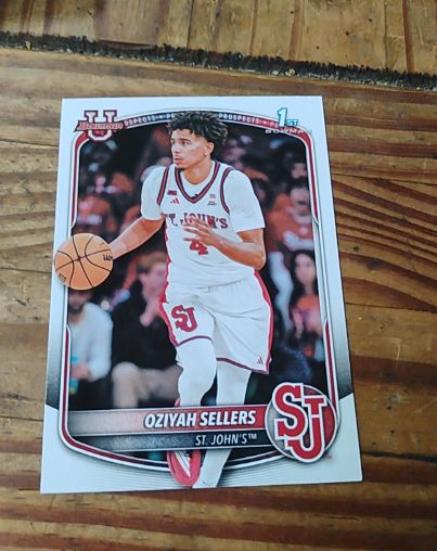 2025-26 Bowman Basketball #BPP-87 Oziyah Sellers — front