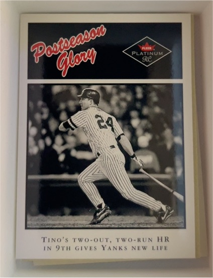 2001 Fleer Platinum #493 Postseason Glory Tino Martinez — front