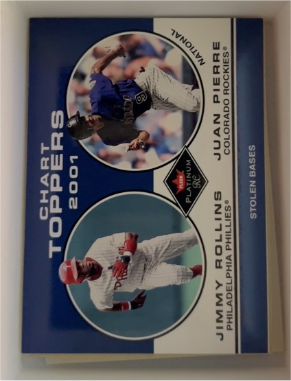 2001 Fleer Platinum #428 Jimmy Rollins / Juan Pierre — front