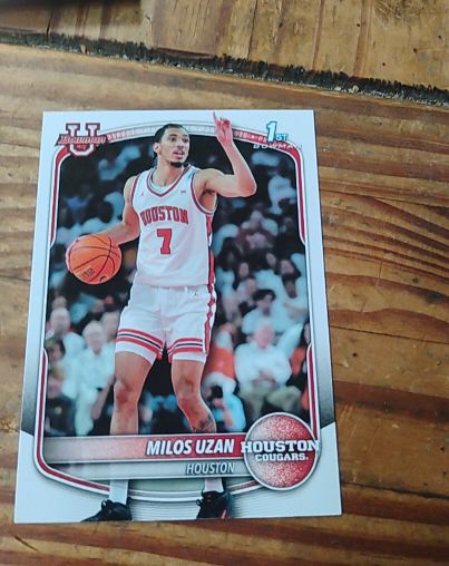 2025-26 Bowman Basketball #BPP-40 Milos Uzan — front