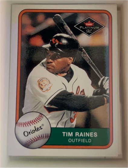 2001 Fleer Platinum #308 Tim Raines — front