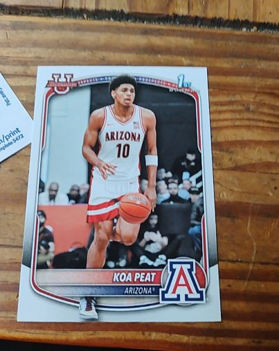2025-26 Bowman Basketball Prospects 1st Bowman #BPP-3 Koa Peat — front