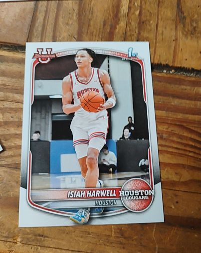 2024 Bowman Chrome University #BPP-7 Isiah Harwell — front