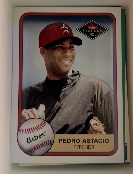 2001 Fleer Platinum #385 Pedro Astacio — front