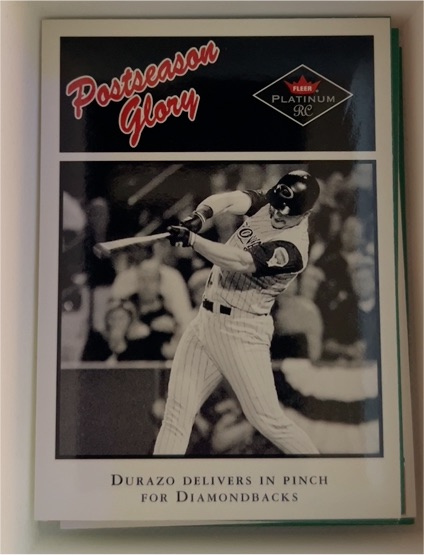 2001 Fleer Platinum #482 Erubiel Durazo — front