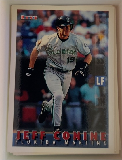 1995 Bazooka #60 Jeff Conine Florida Marlins — front