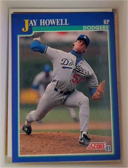 1991 Score #29 Jay Howell Los Angeles Dodgers — front