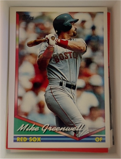 1994 Topps #502 Mike Greenwell — front