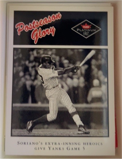 2001 Fleer Platinum #496 Alfonso Soriano — front