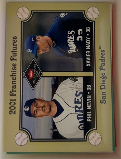 2001 Fleer Platinum #473 Phil Nevin / Xavier Nady — front
