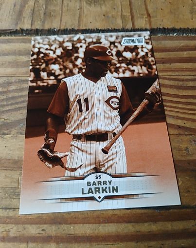 2025 Topps Stadium Club #27 Barry Larkin Sepia Parallel — front