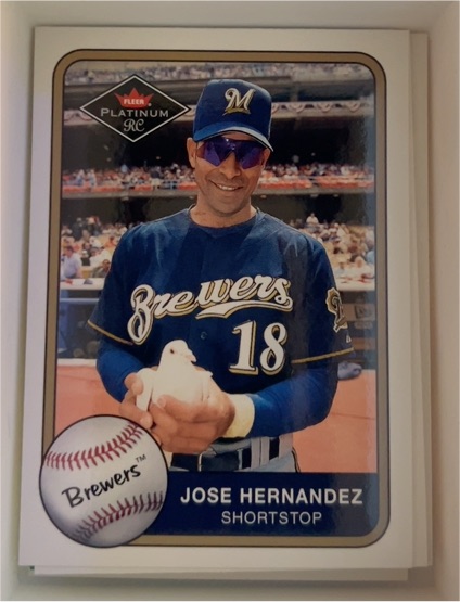 2001 Fleer Platinum #387 Jose Hernandez — front