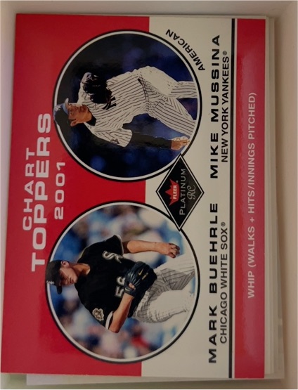 2001 Fleer Platinum #407 Mark Buehrle / Mike Mussina Chart Toppers — front