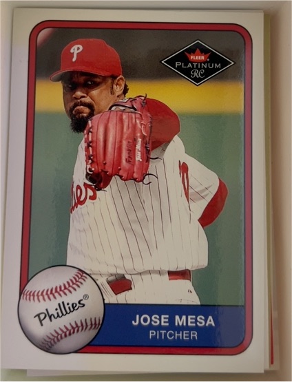 2001 Fleer Platinum #365 Jose Mesa — front