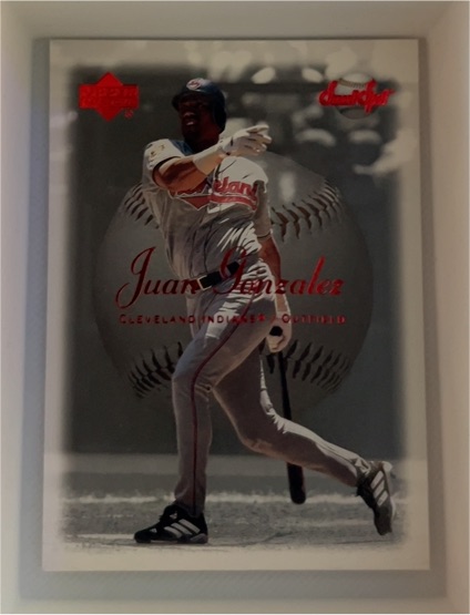 2001 Upper Deck Sweet Spot #95 Juan Gonzalez — front