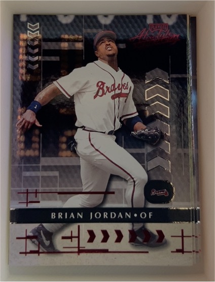 2001 Playoff Absolute Memorabilia #104 Brian Jordan Atlanta Braves — front