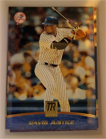 2001 Topps Reserve #100 David Justice — front
